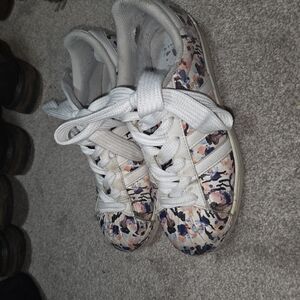 Womens Adidas Watercolor Superstar Tennis Shoes